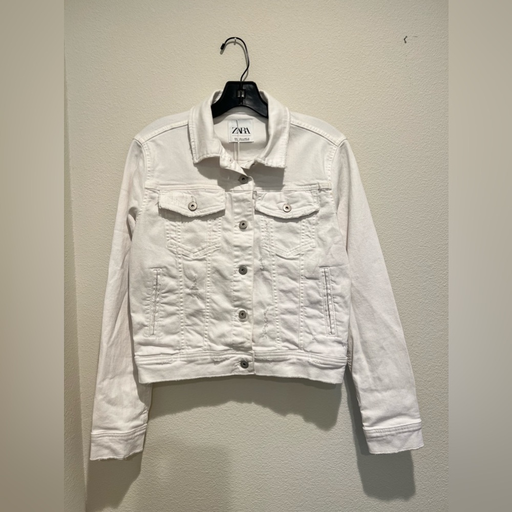 Zara Brand New White Denim Jacket